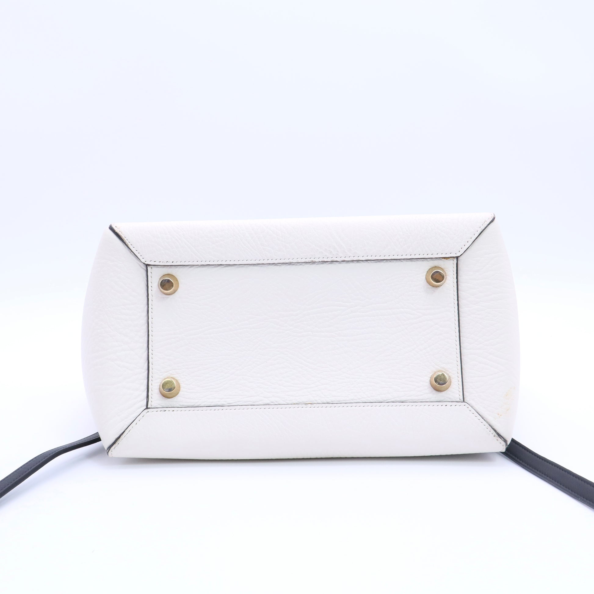 Handbag Belt Bag Micro Leather Black White