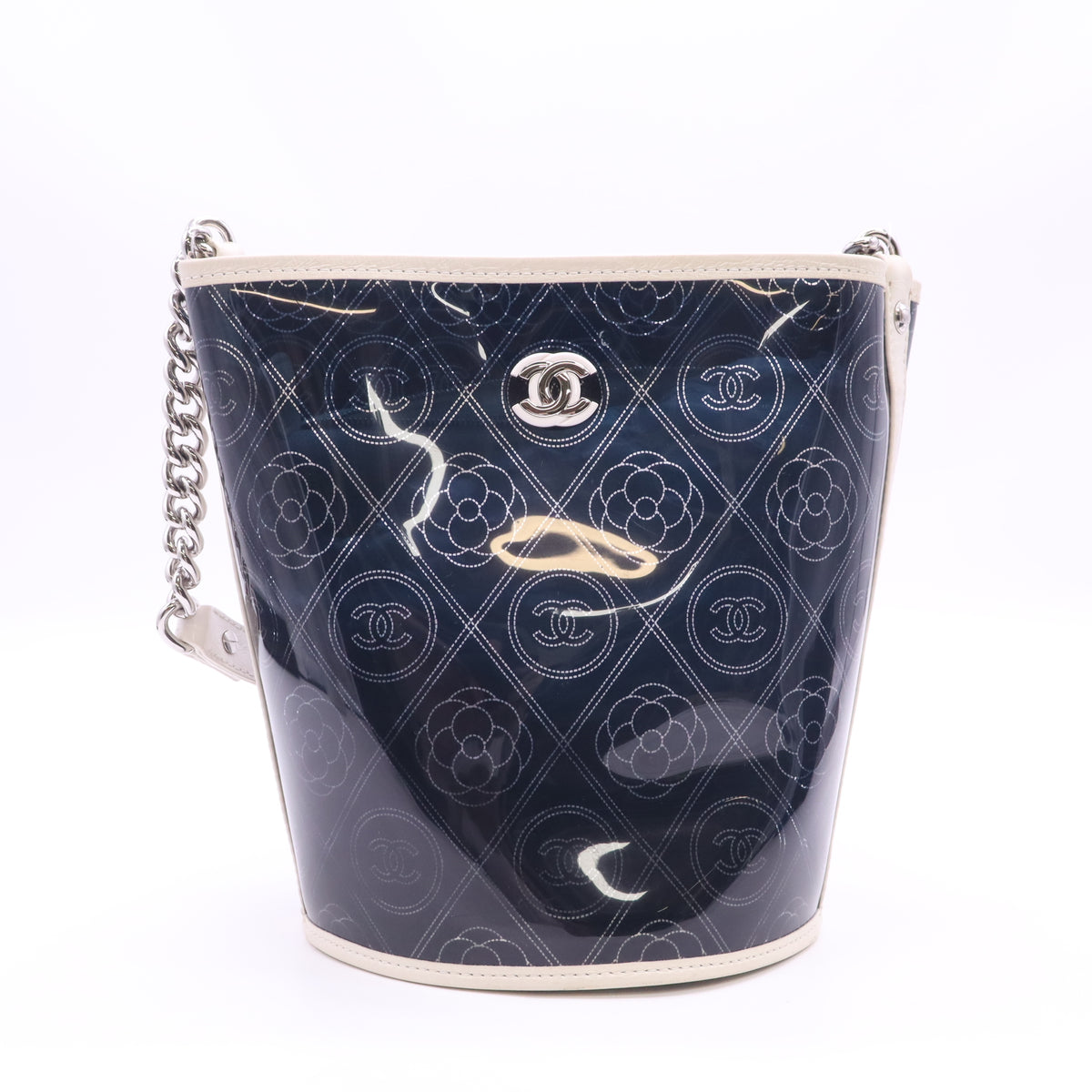 Chanel Camellia Coco Bucket Bag in Printed PVC twins LDJ6598