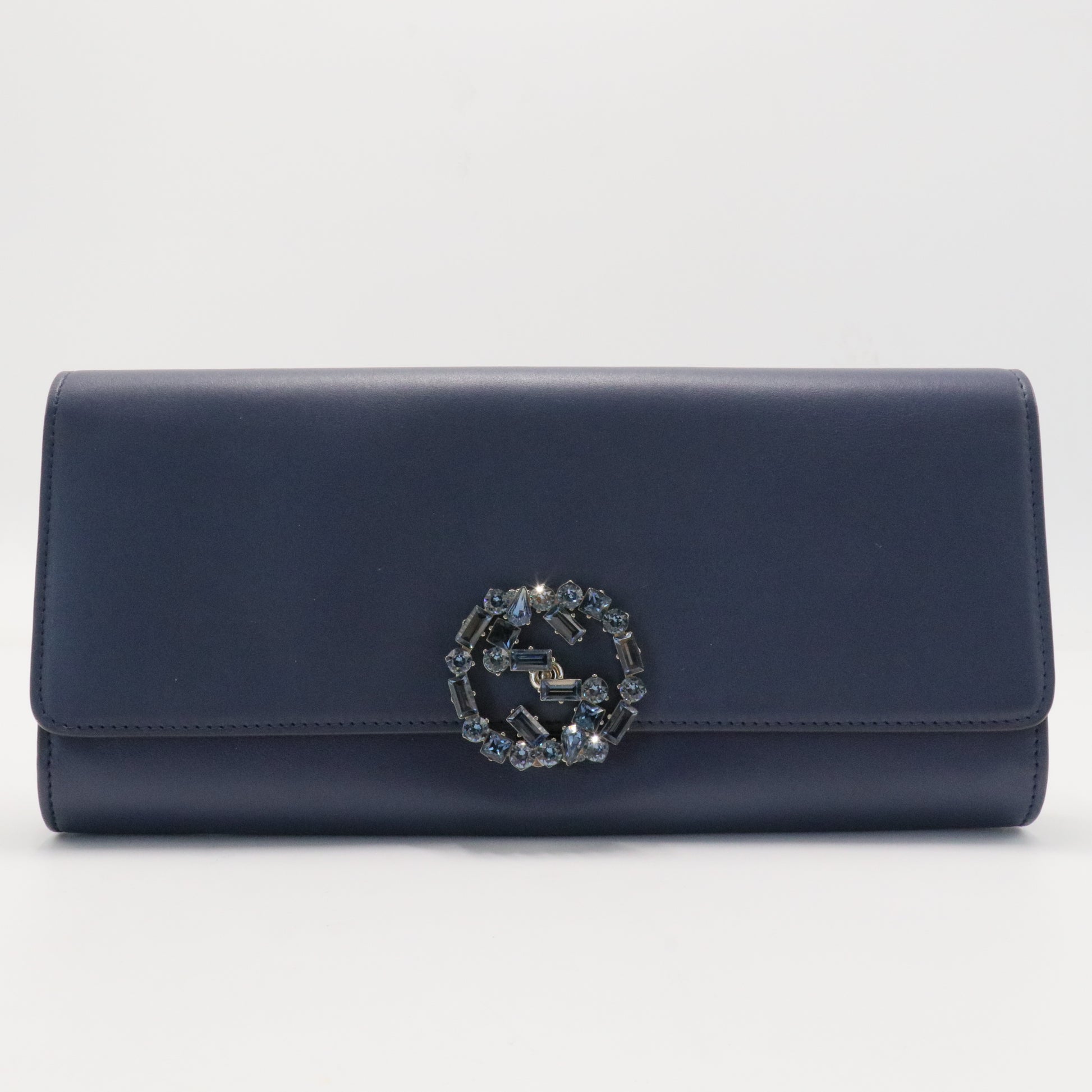 GG Broadway Clutch Leather with Crystals