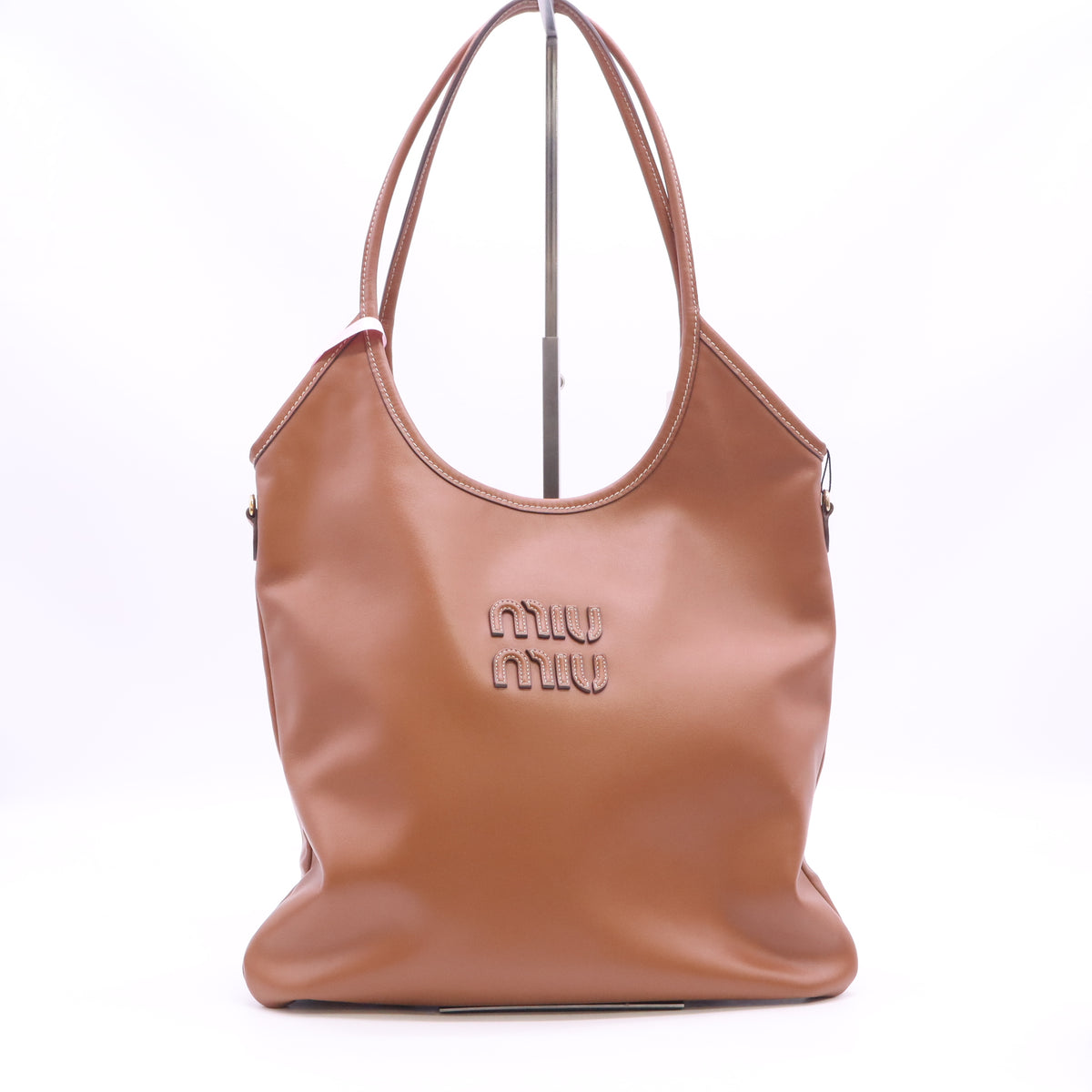 Miu Miu Ivy Leather Tote Bag twins LDJ6611