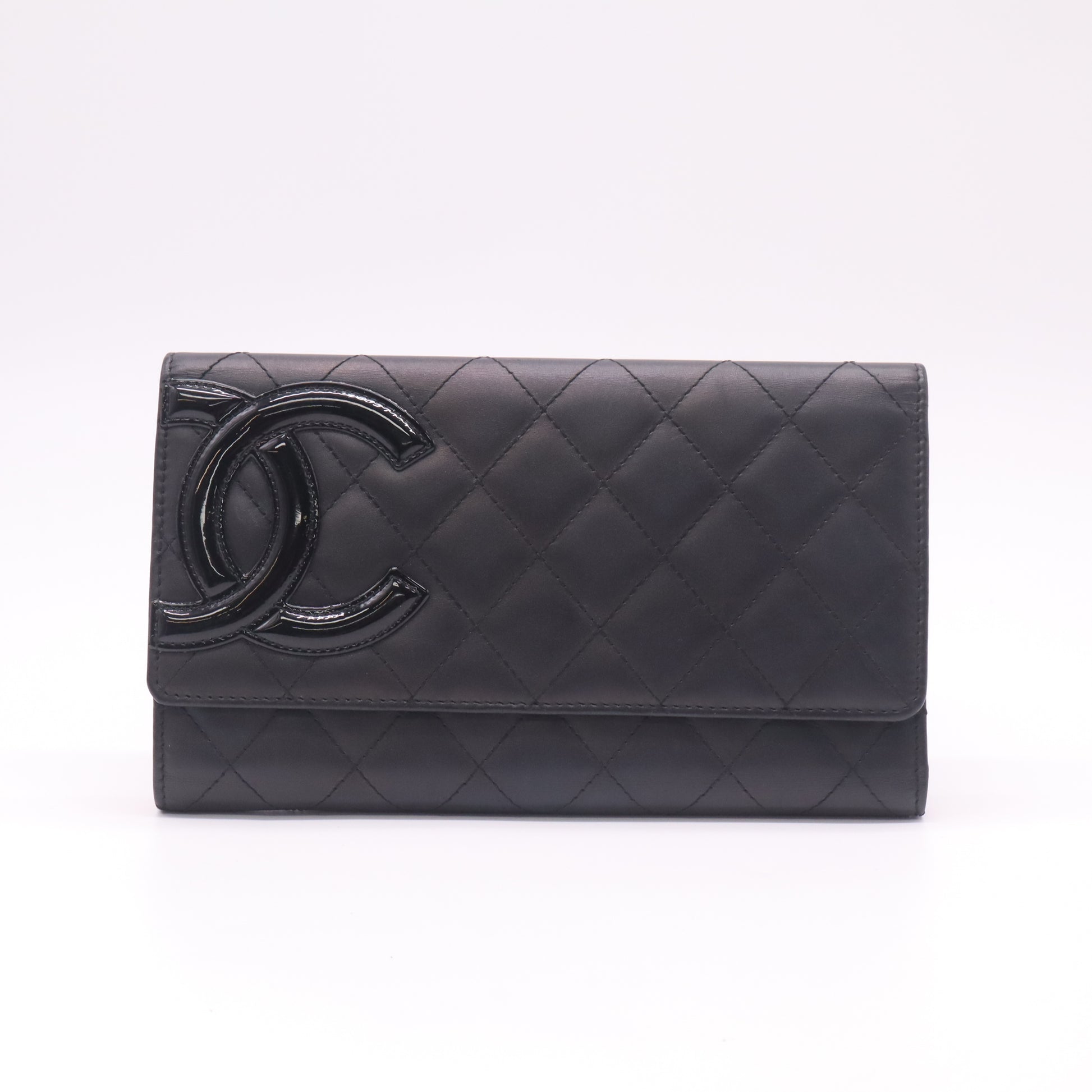 Chanel Cambon Line Quilted Flap Wallet W22390