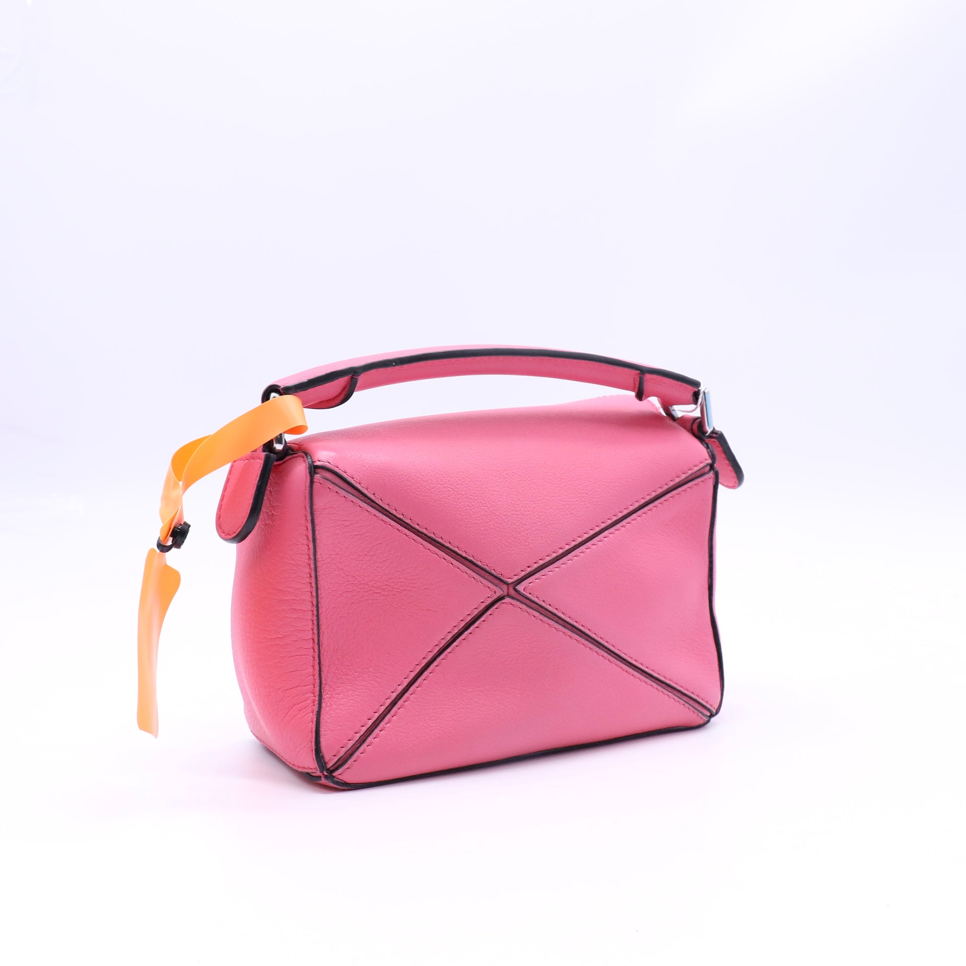 Loewe puzzle Mini Pink Leather Top Handle Crossbody Bag LDZ141