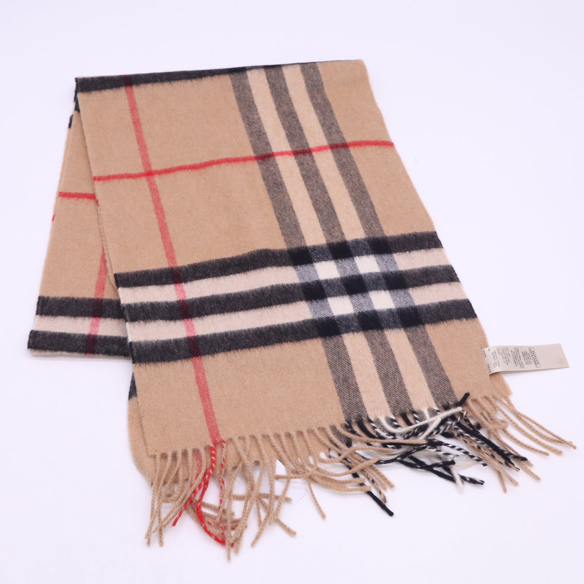 Burberry The Classic Check Cashmere Scarf Archive Beige twins W23576