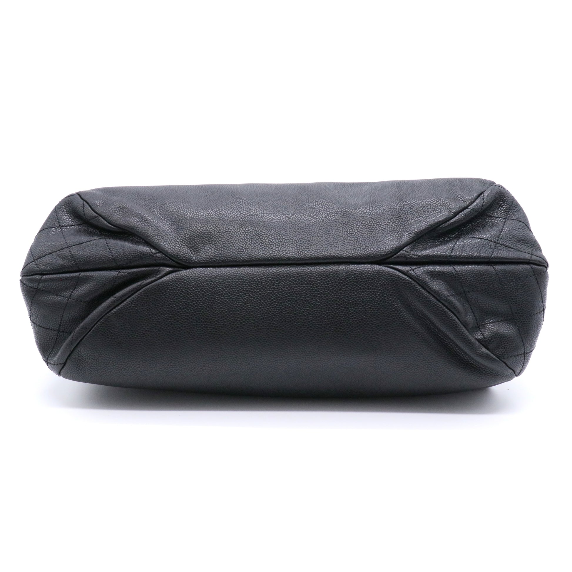 Caviar Quilted Timeless CC Bowler Bag Black