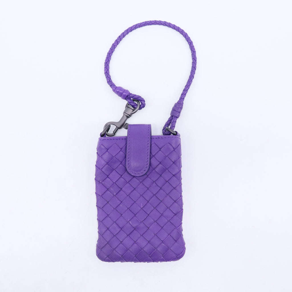 Purple Intrecciato Nappa Phone Case W20558