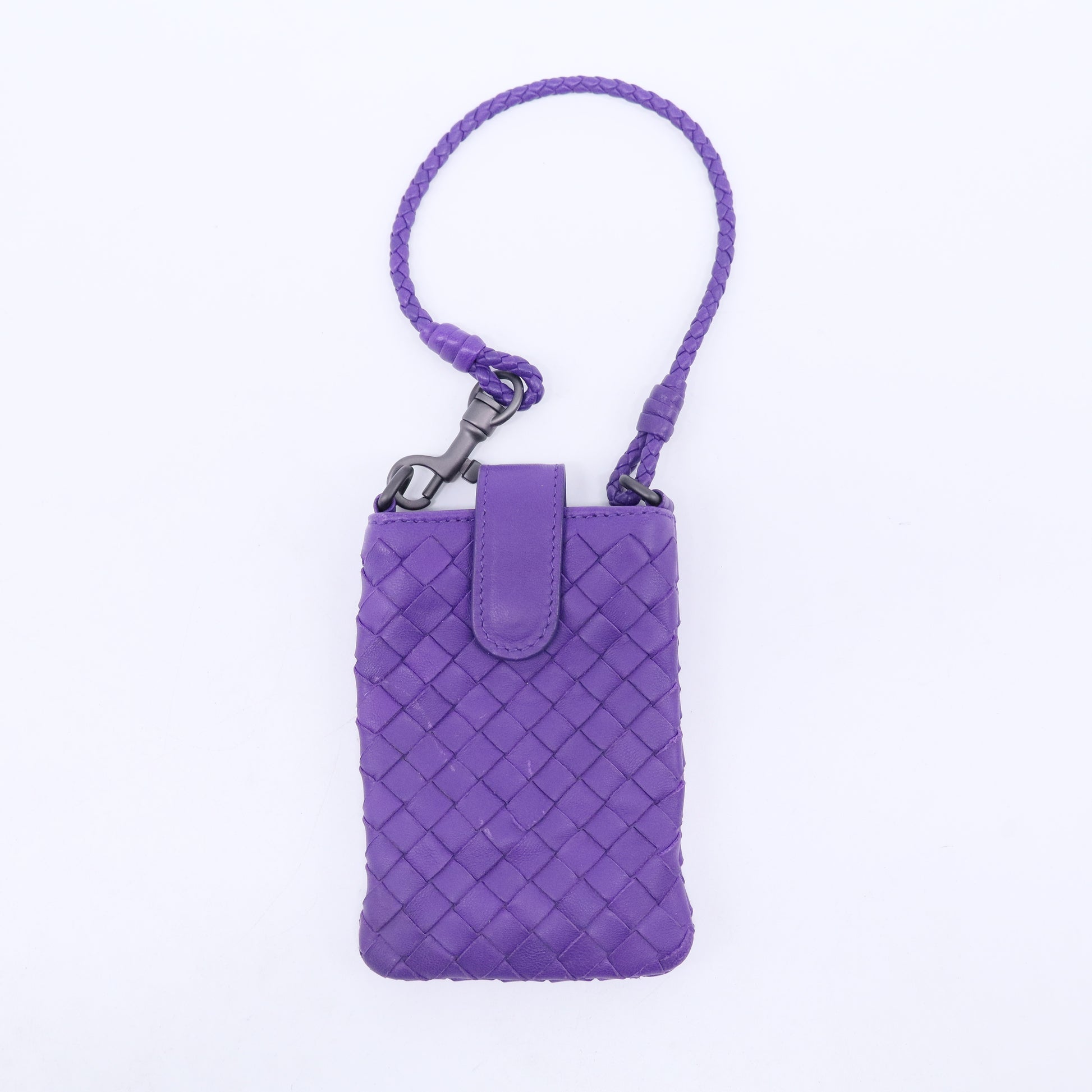 Purple Intrecciato Nappa Phone Case W20558