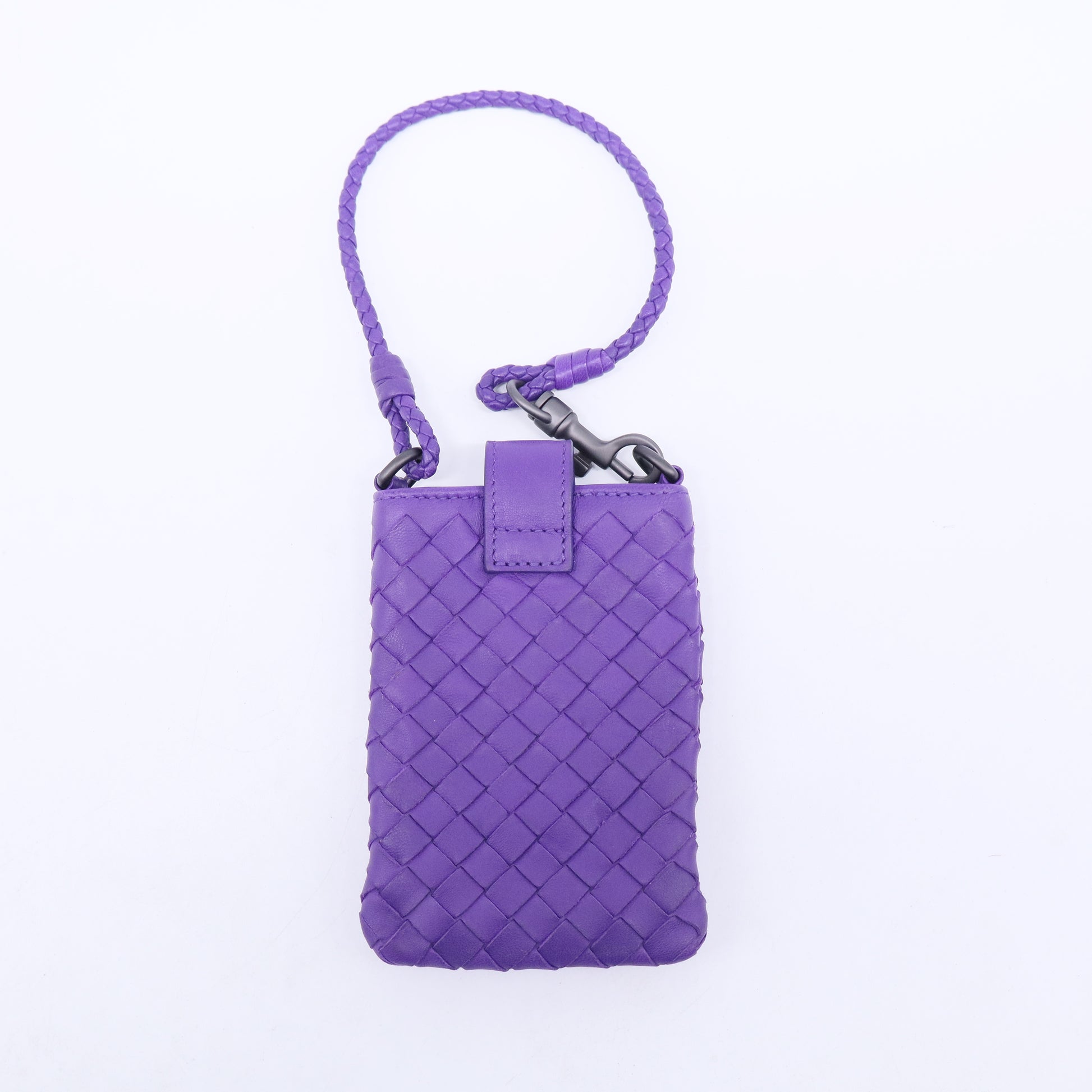 Purple Intrecciato Nappa Phone Case W20558