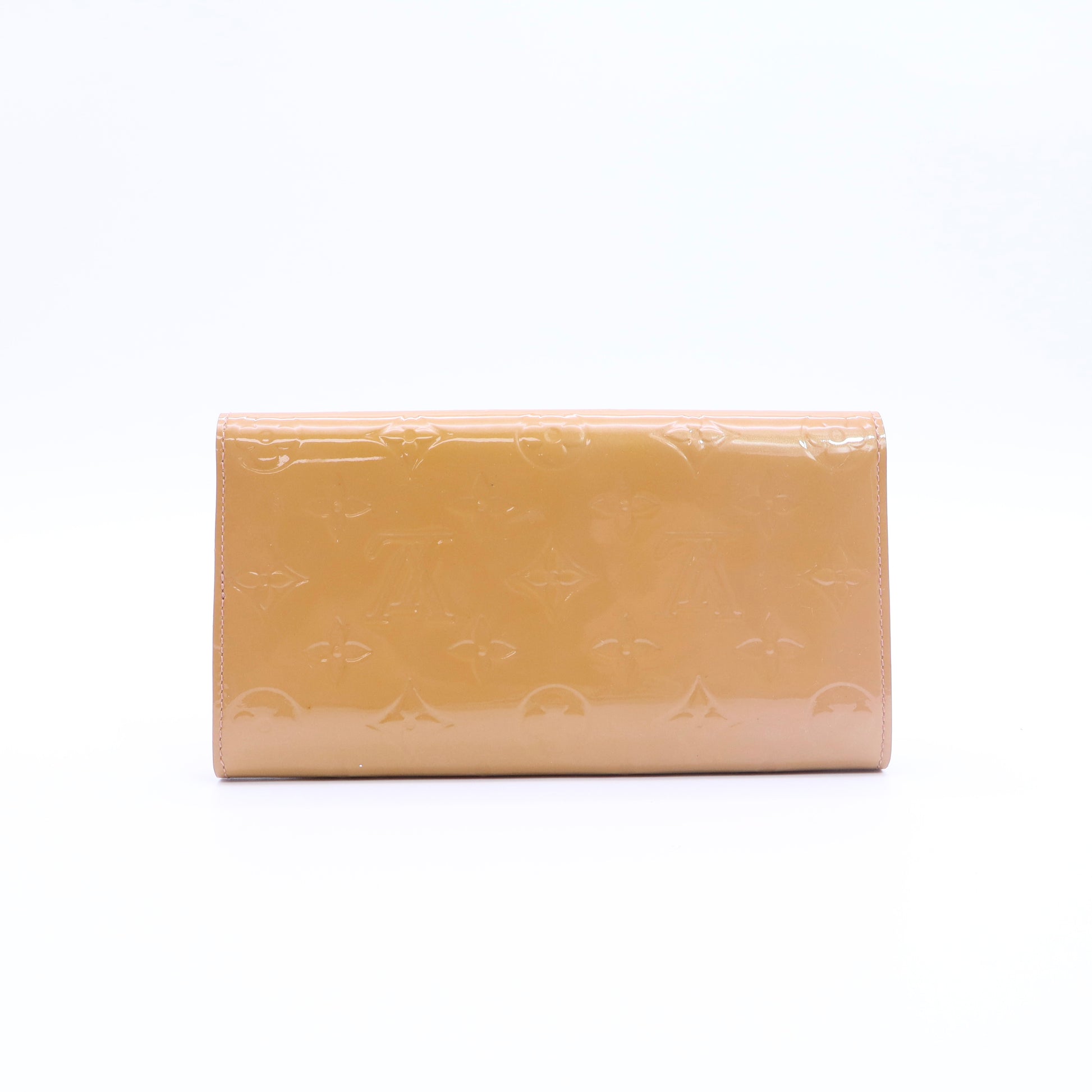 Brown Vernis Sarah Wallet Beige twins