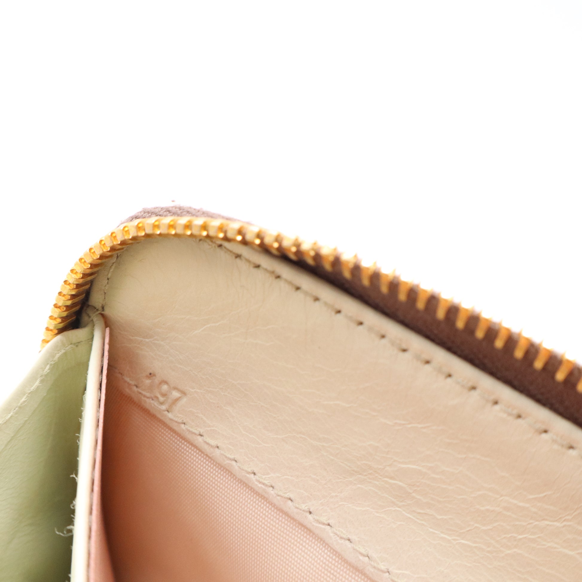Miu Miu Vitello Shine Zip Around Wallet W20897