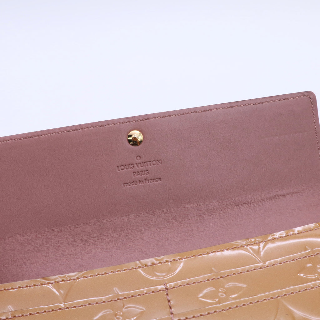 Brown Vernis Sarah Wallet Beige twins
