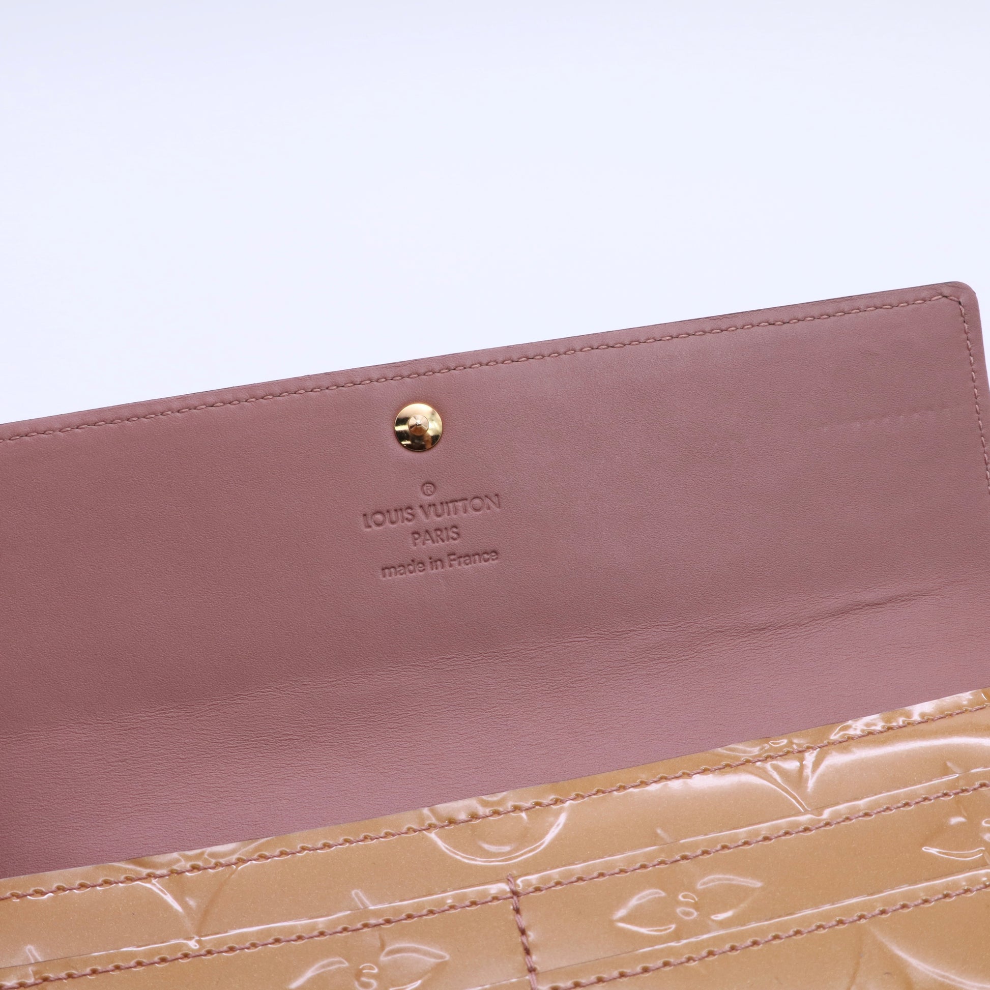 Brown Vernis Sarah Wallet Beige twins