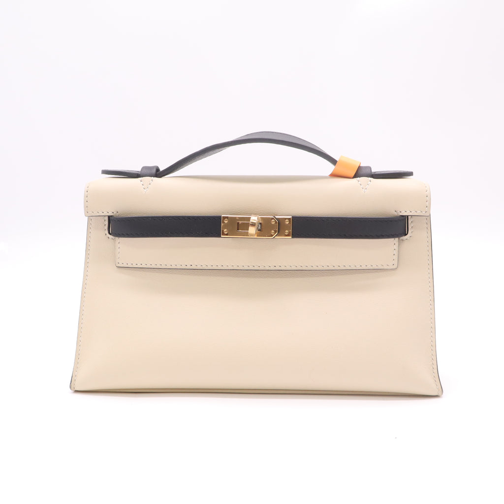 Kelly Pochette Swift Leather  LDJ4851 twins