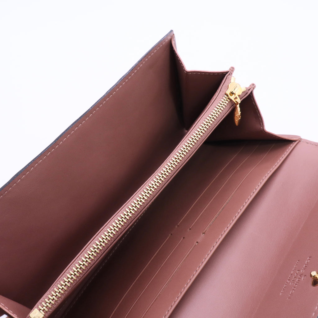 Brown Vernis Sarah Wallet Beige twins