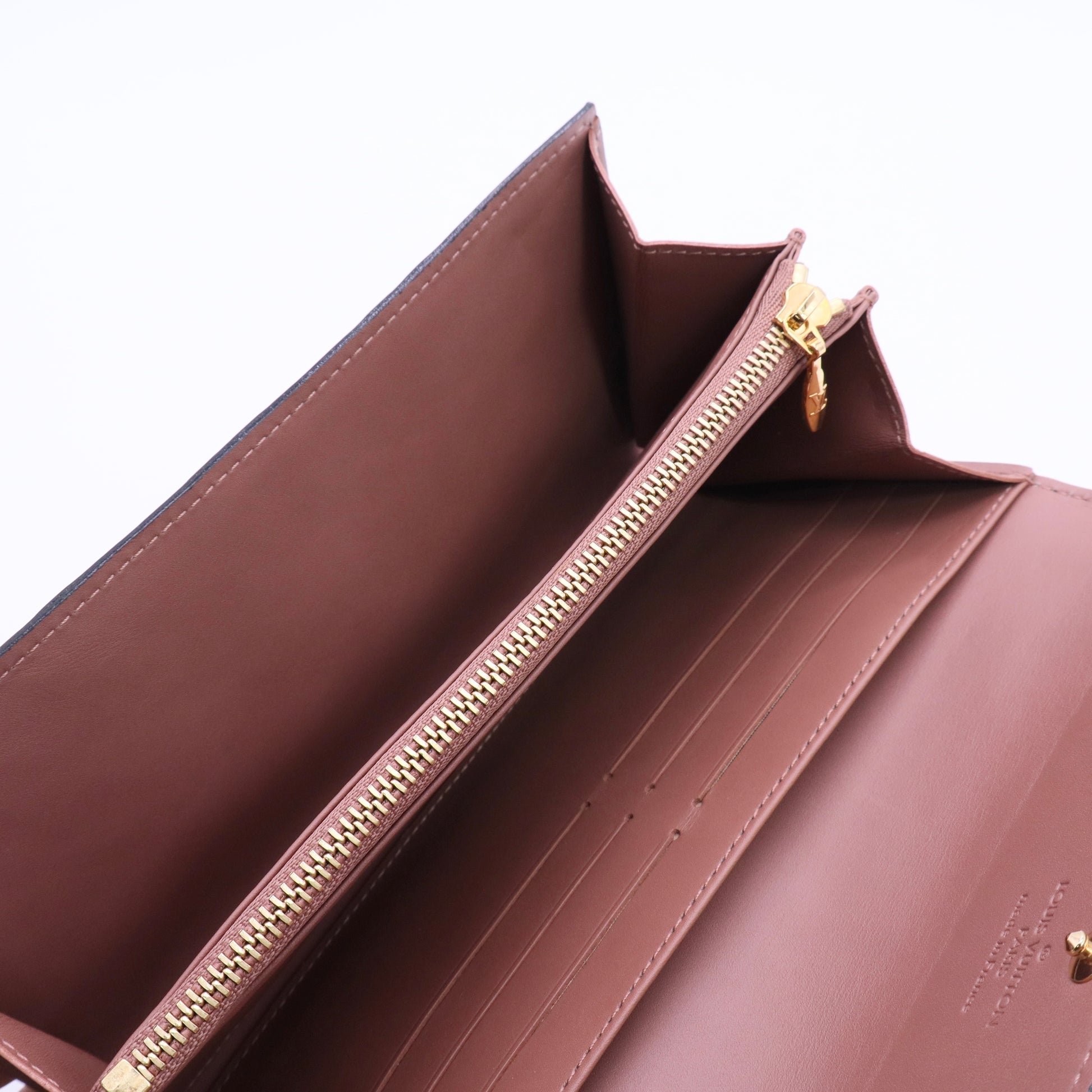 Brown Vernis Sarah Wallet Beige twins