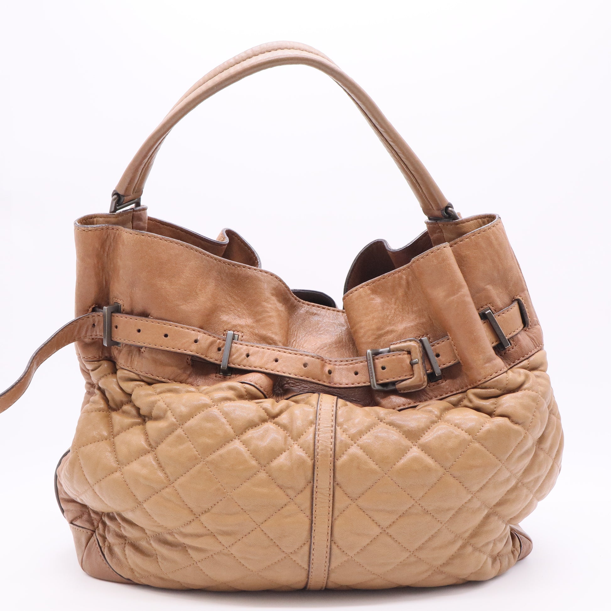 Quilted Leather Medium Enmore Hobo Bag twins