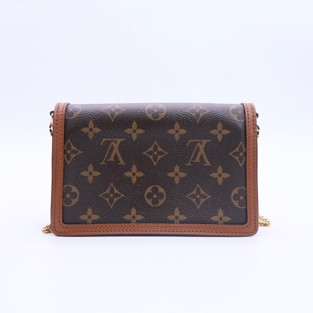 Dauphine Shoulder Bag Reverse Monogram Canvas Mini twins