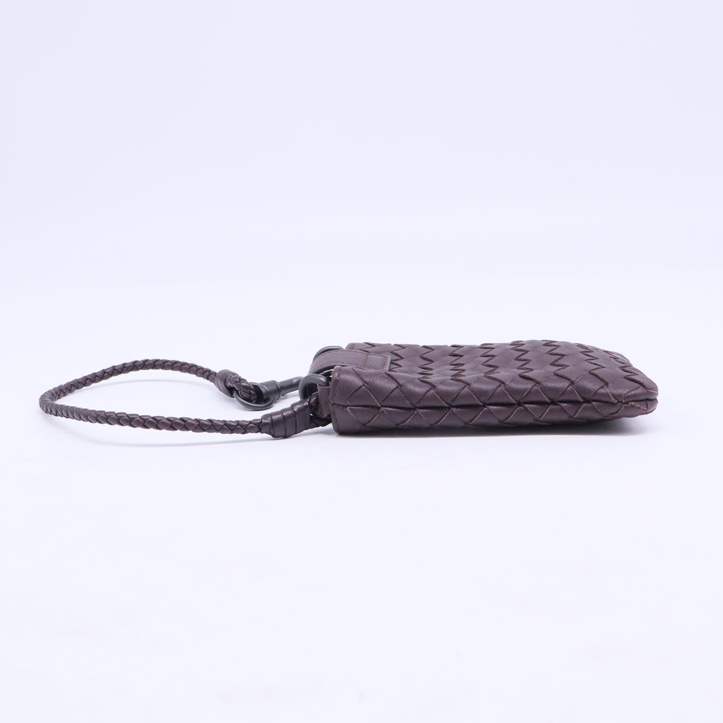 Intrecciato Leather Phone Holder W20560