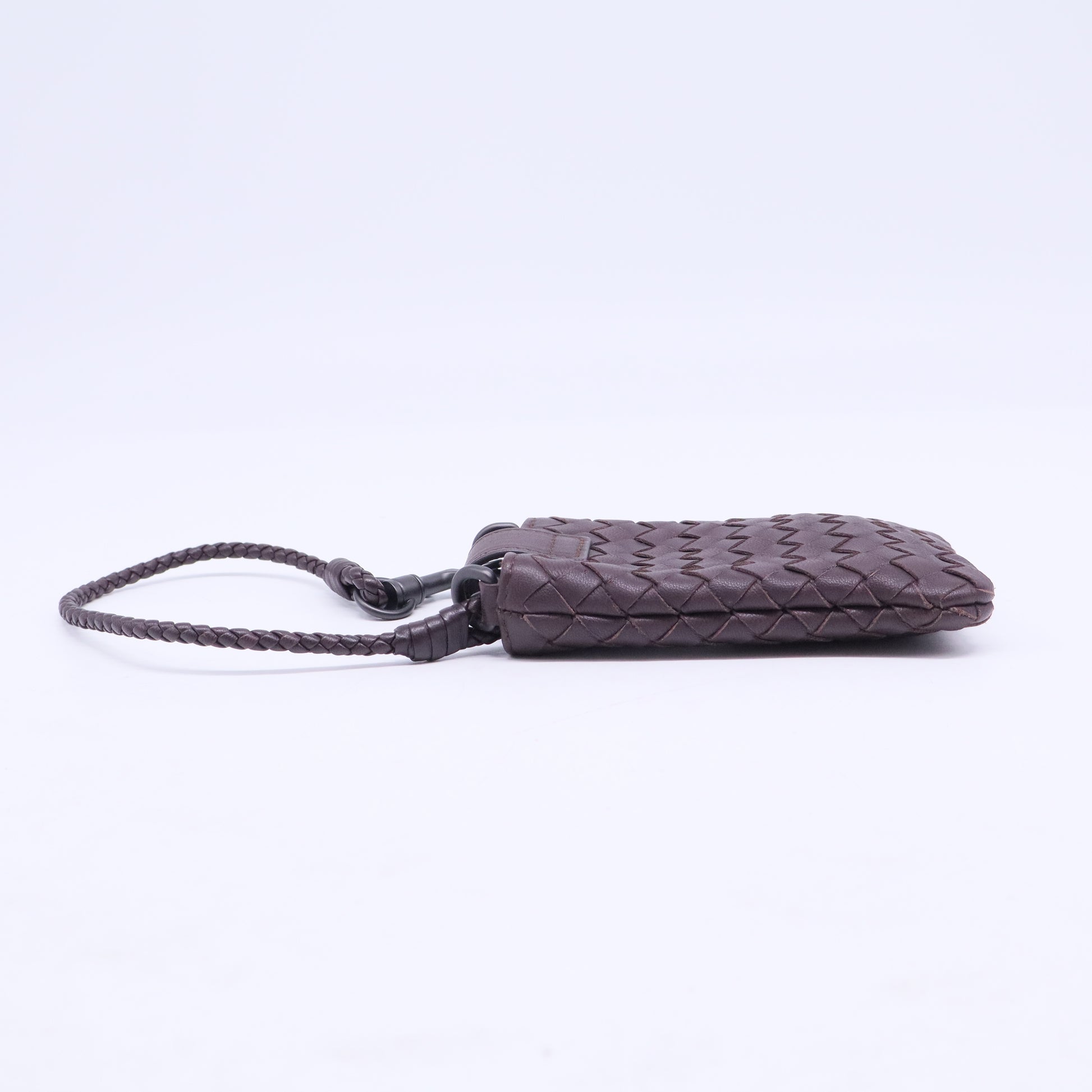 Intrecciato Leather Phone Holder W20560