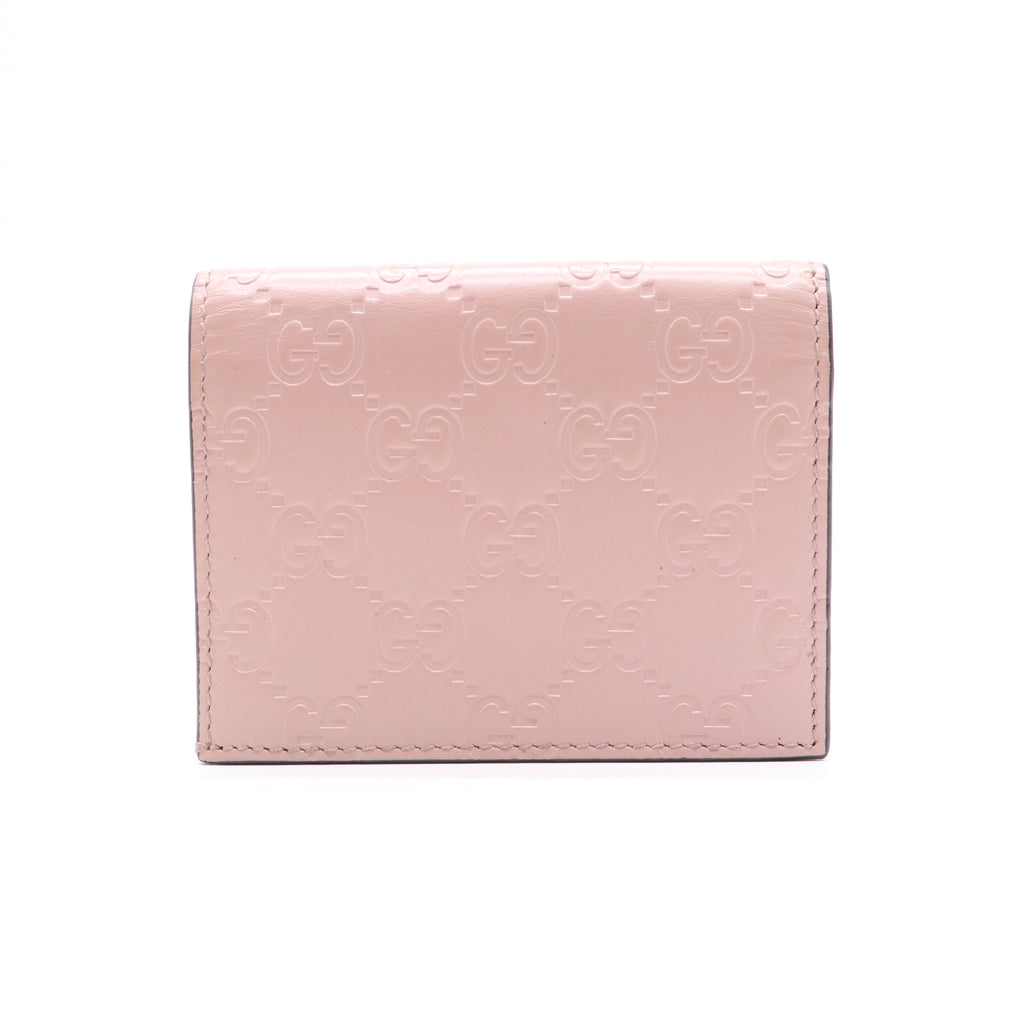 Gucci Signature Leather Bow Card Case Wallet W21165