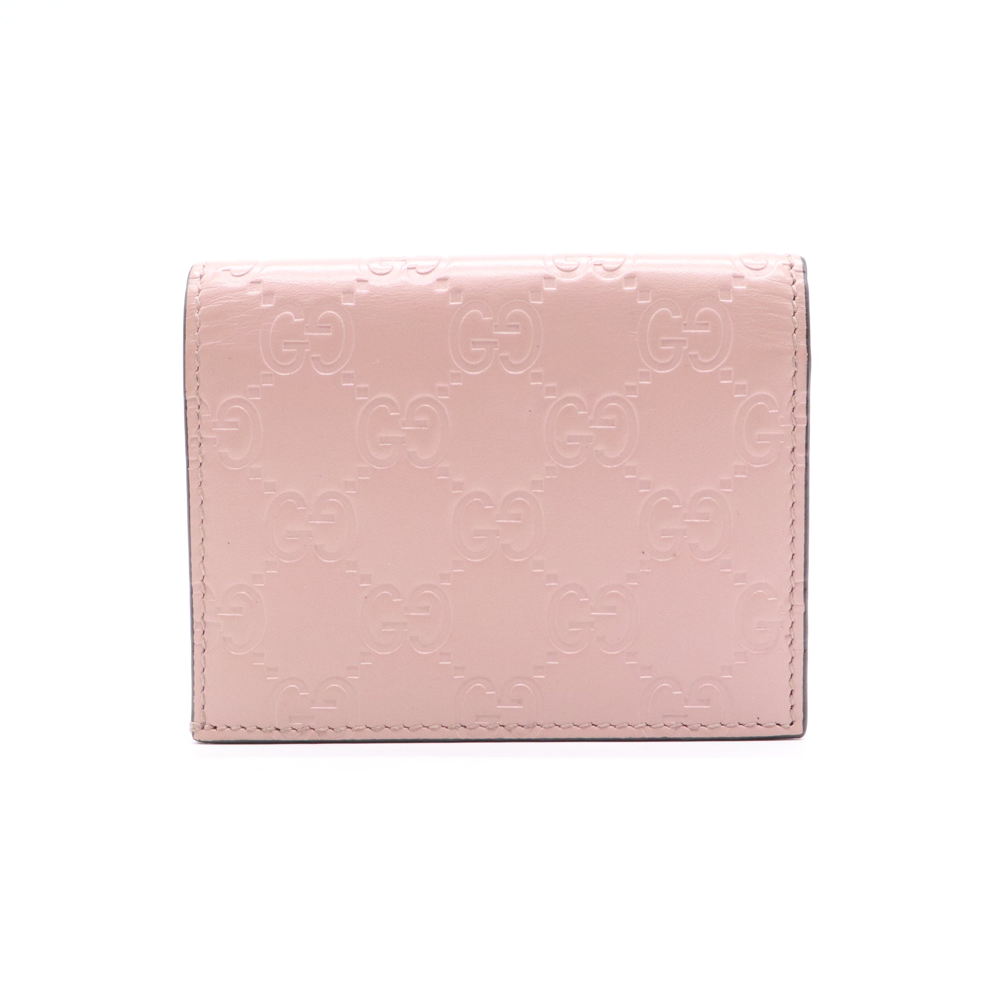 Gucci Signature Leather Bow Card Case Wallet W21165
