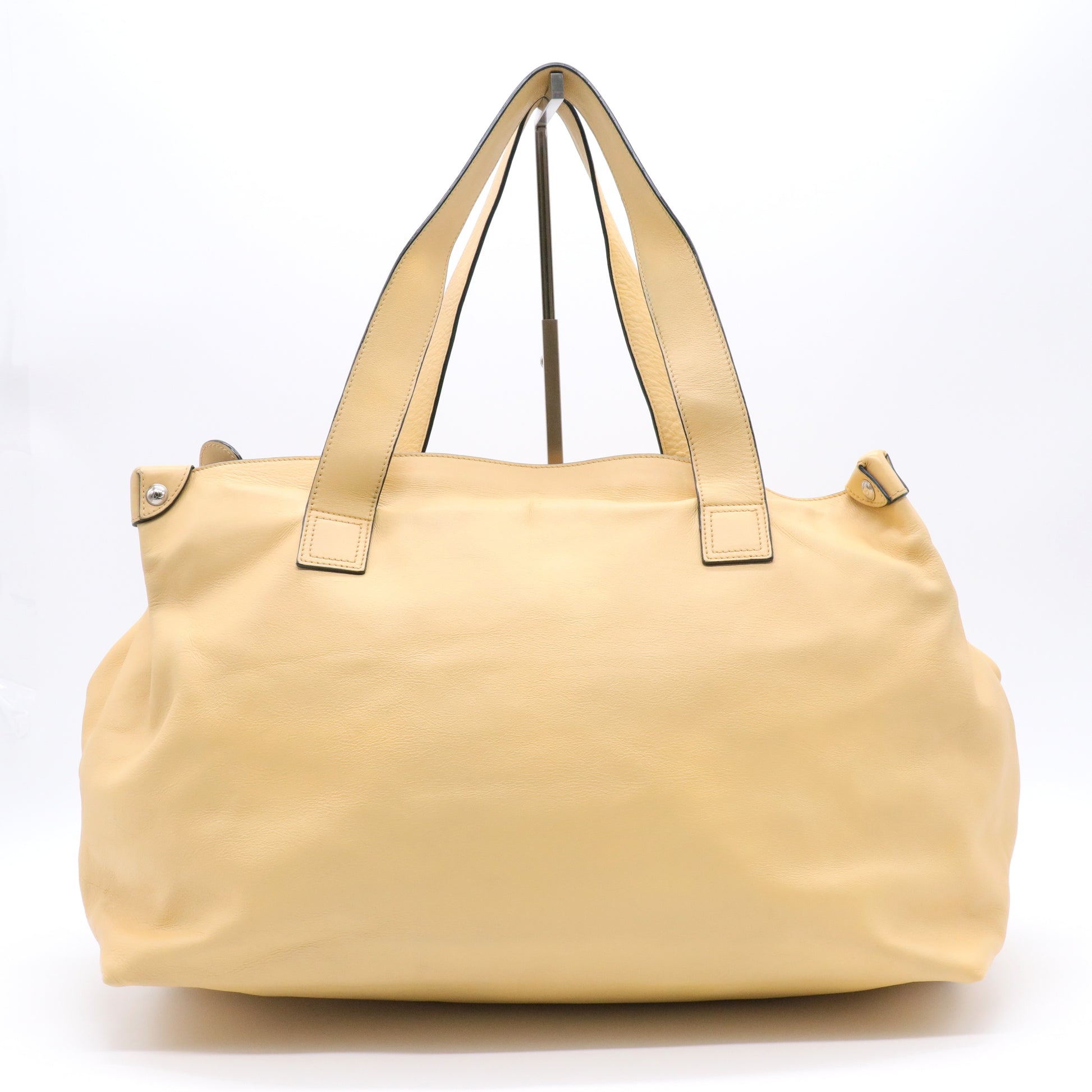 Soft Lambskin CC Logo Chain Handle Large Hobo Shoulder Bag