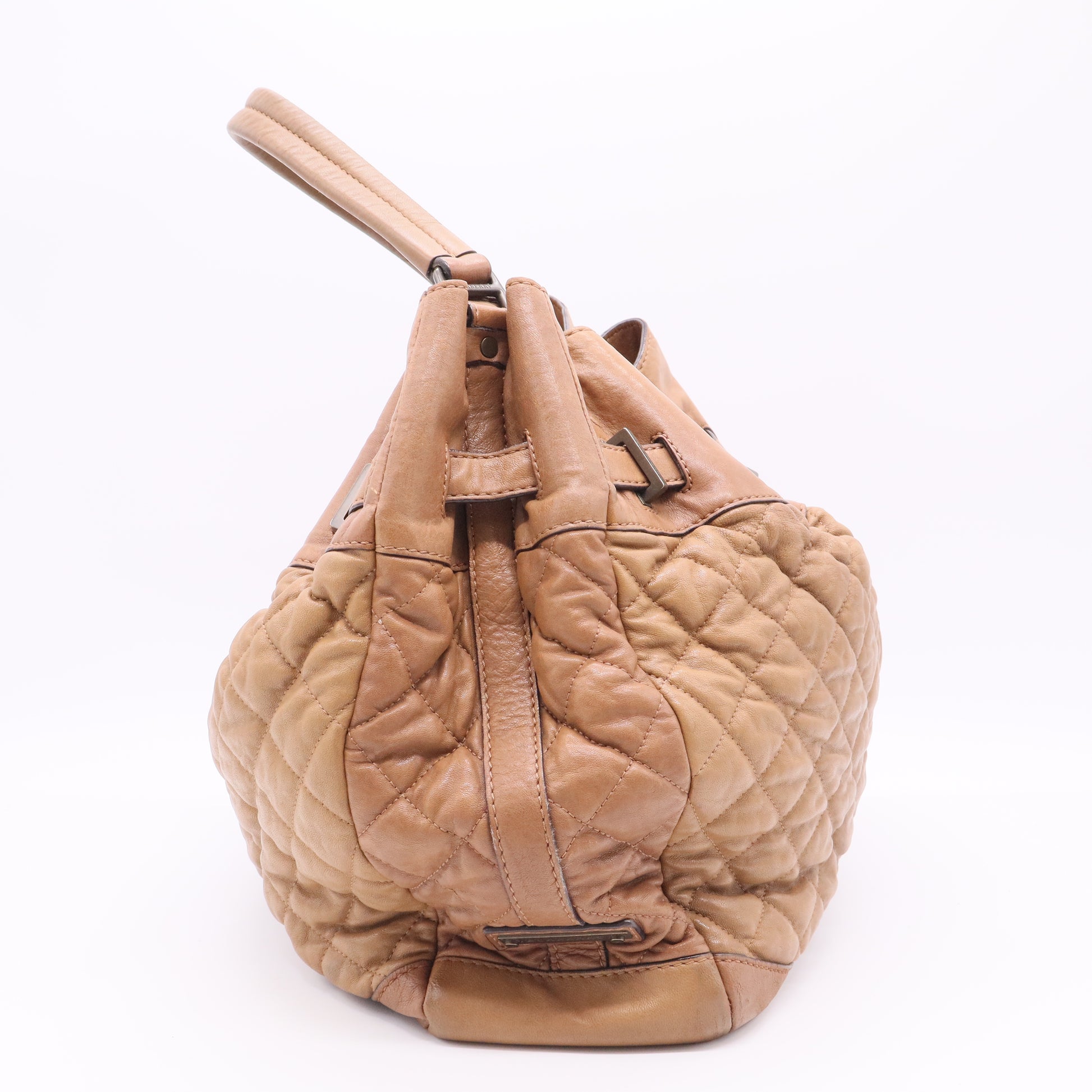 Quilted Leather Medium Enmore Hobo Bag twins