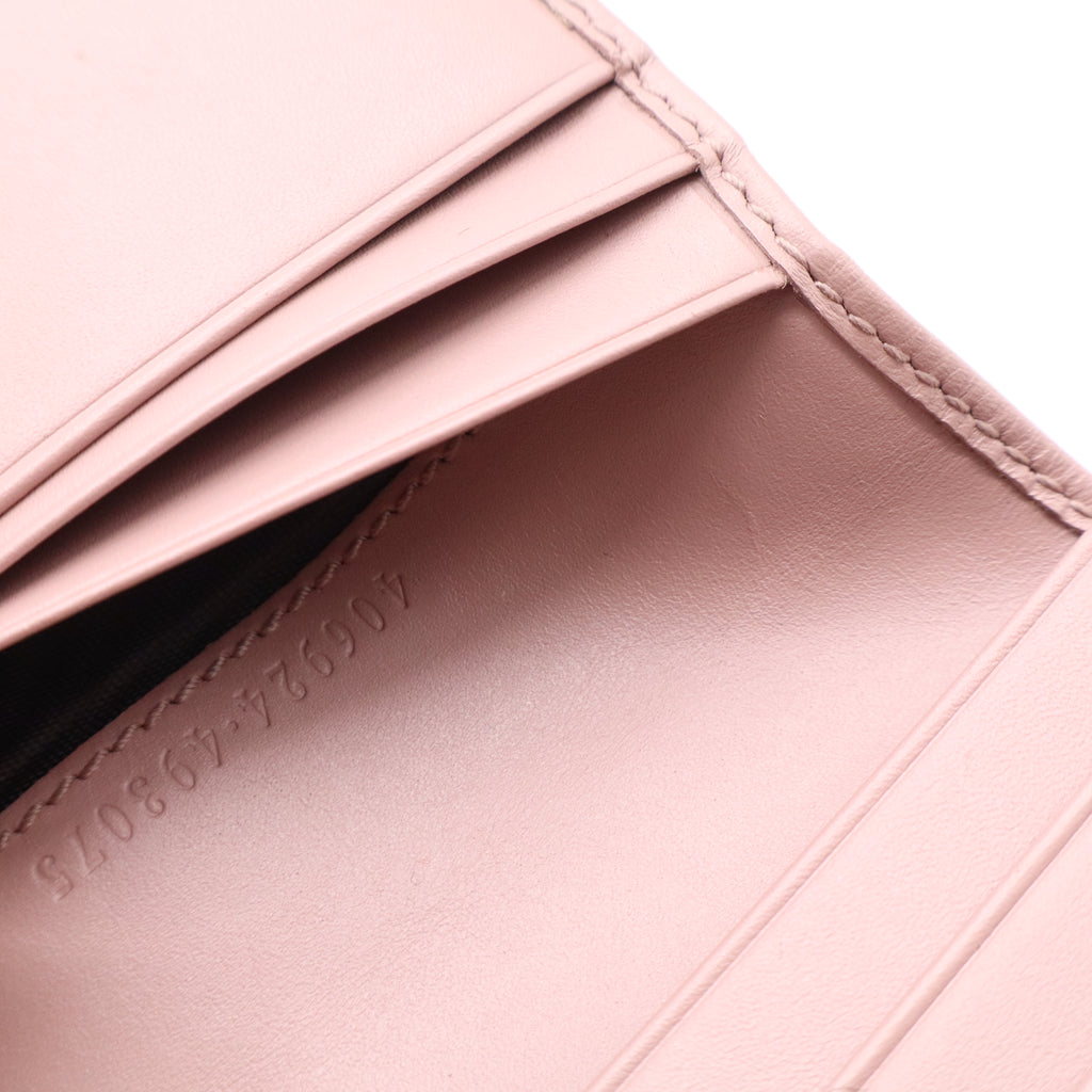 Gucci Signature Leather Bow Card Case Wallet W21165