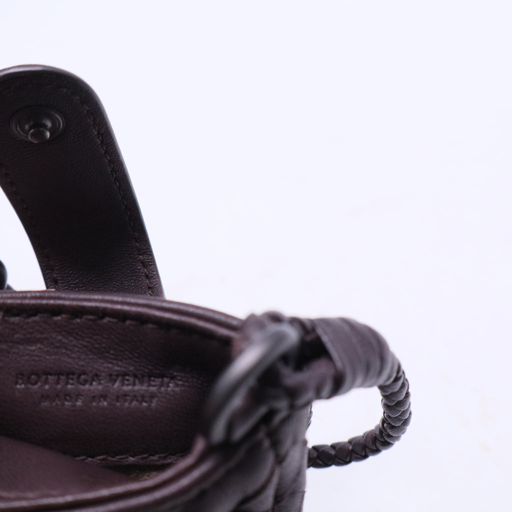 Intrecciato Leather Phone Holder W20560