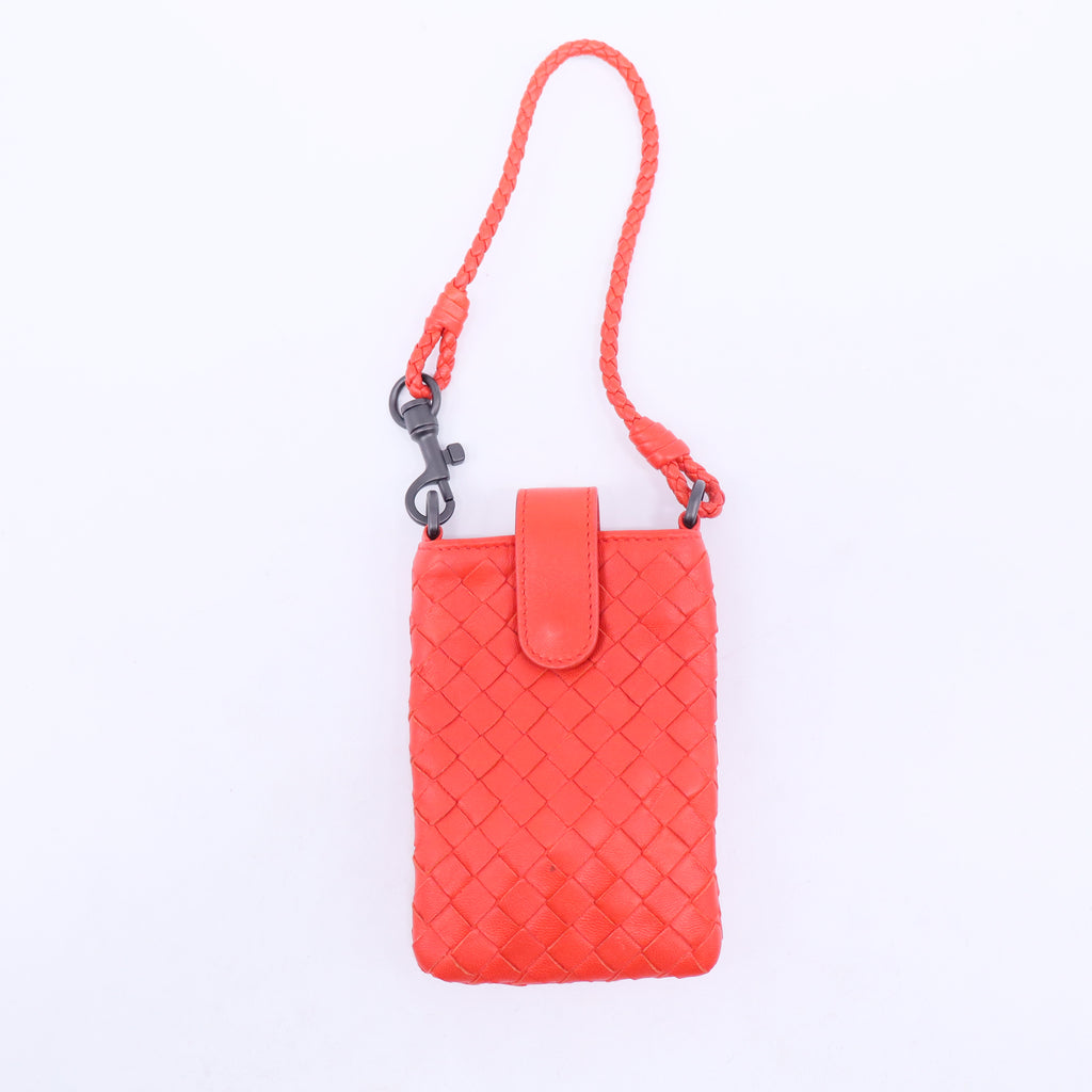 Porta cellulare Intrecciato Rosso W20559