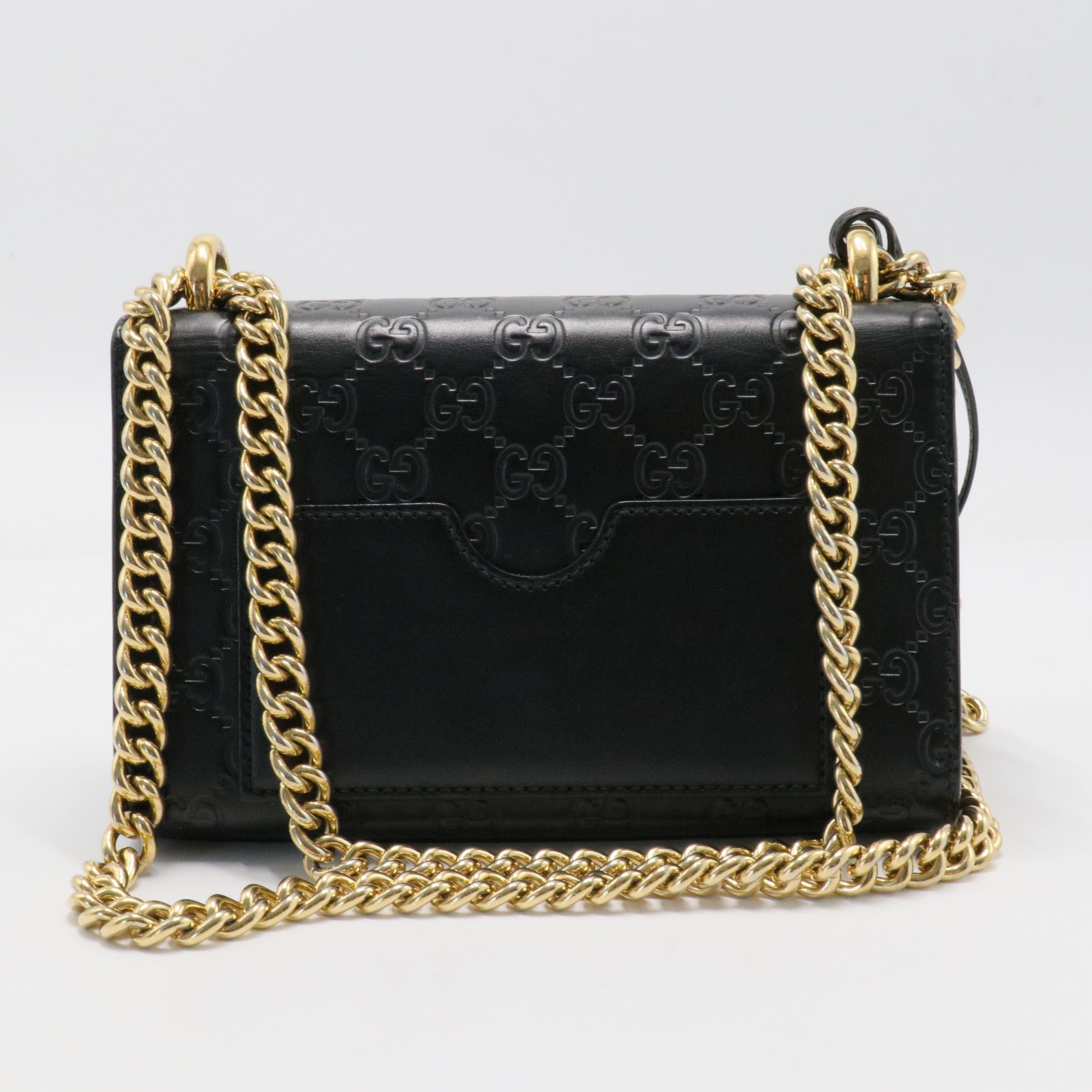 Padlock Shoulder Bag Guccissima Leather Small