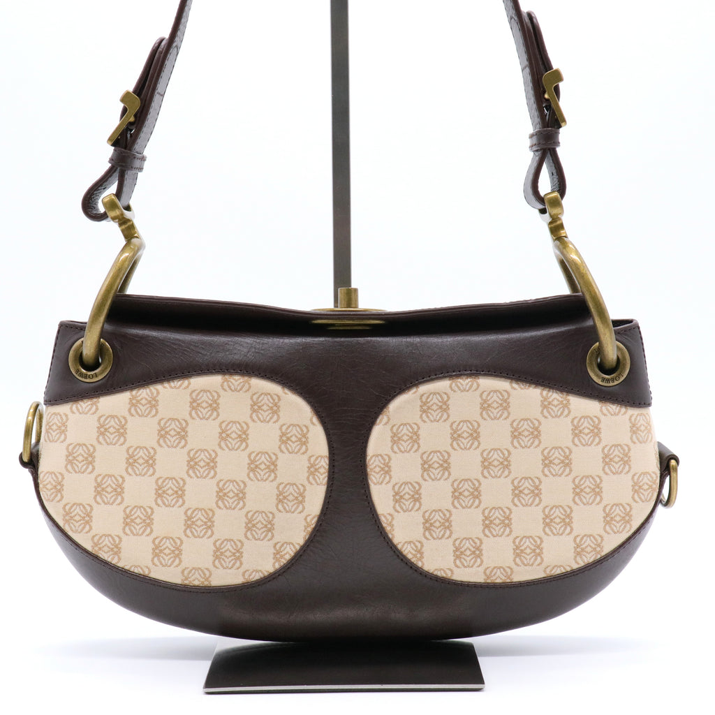Women's Shoulder Bag Brown Beige twins