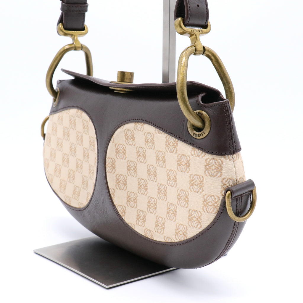 Women's Shoulder Bag Brown Beige twins
