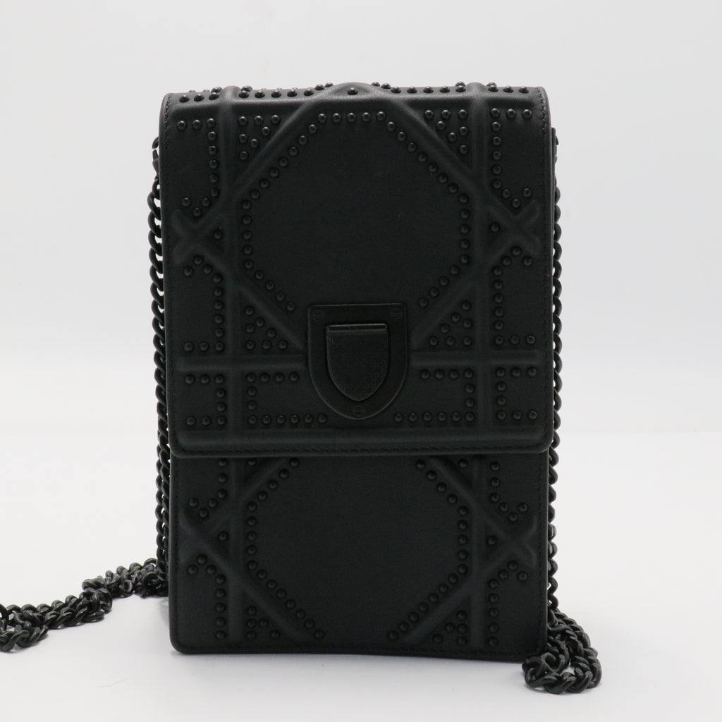 Ultra Matte Calfskin Studded Vertical Diorama