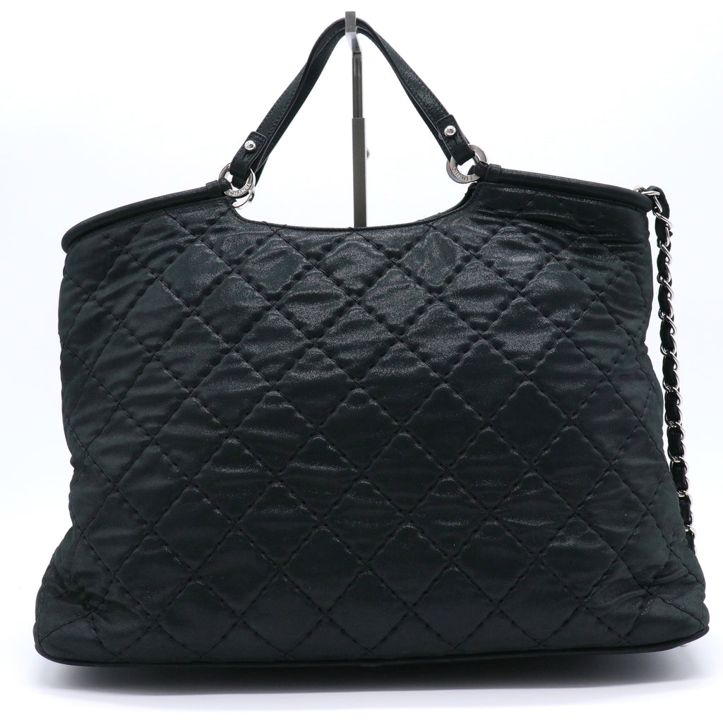Spiral Sea Hit Tote Quilted Iridescent Calfskin Large