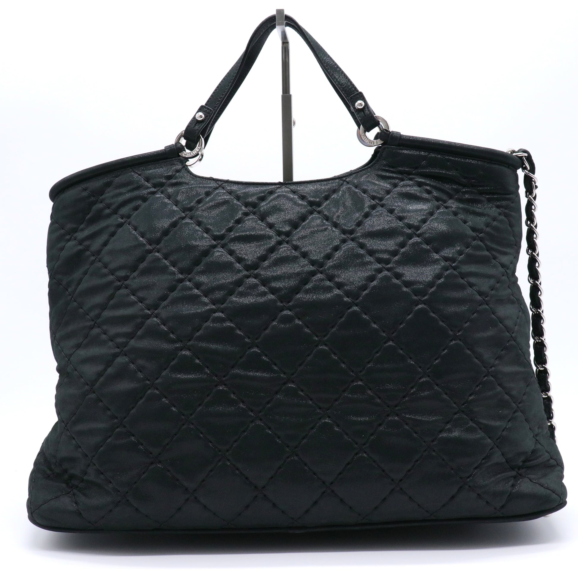 Spiral Sea Hit Tote Quilted Iridescent Calfskin Large