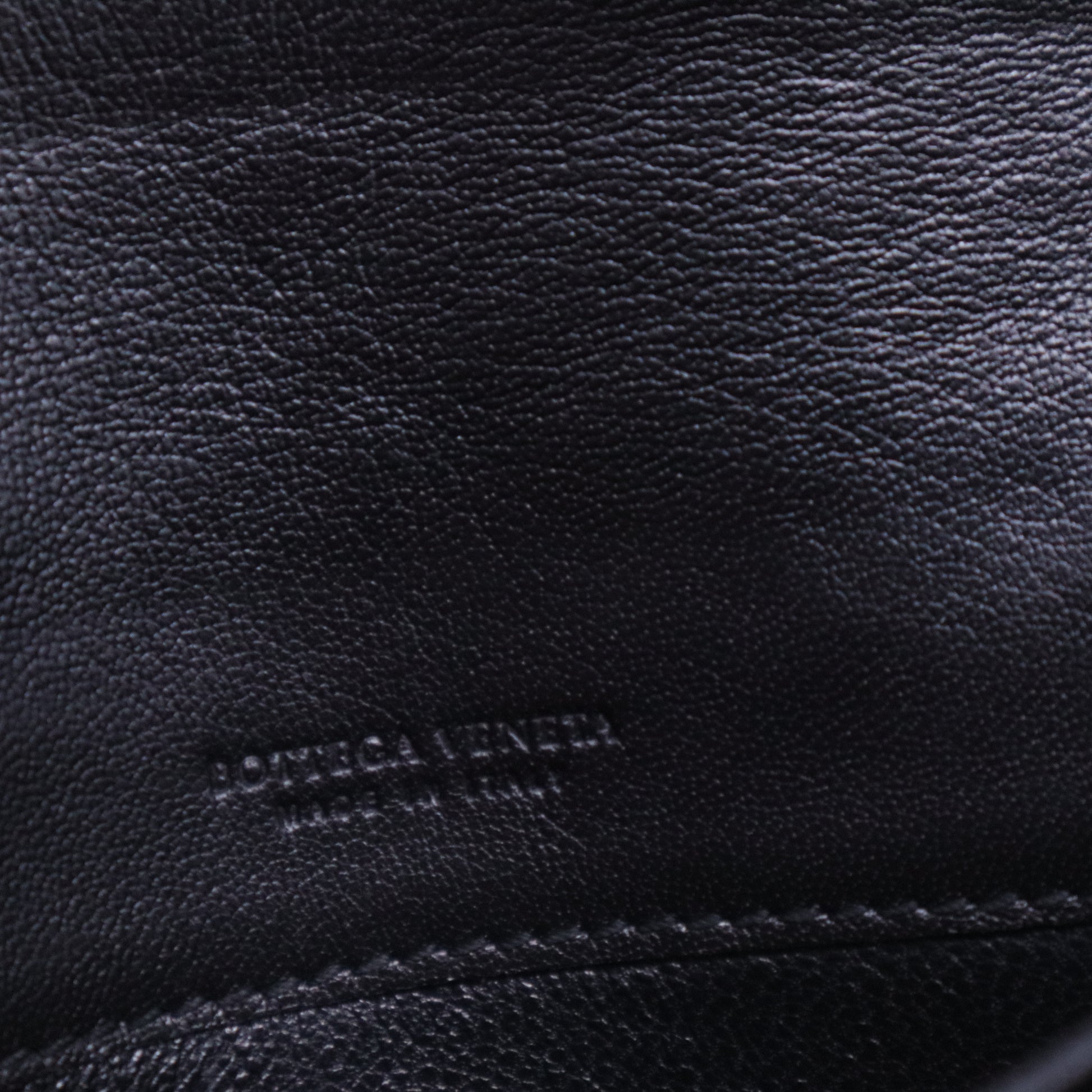 Bottega Veneta Black Intrecciato Leather Flap Continental Wallet W20545