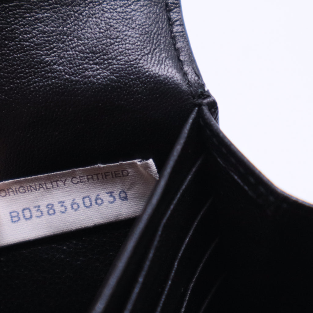 Bottega Veneta Black Intrecciato Leather Flap Continental Wallet W20545