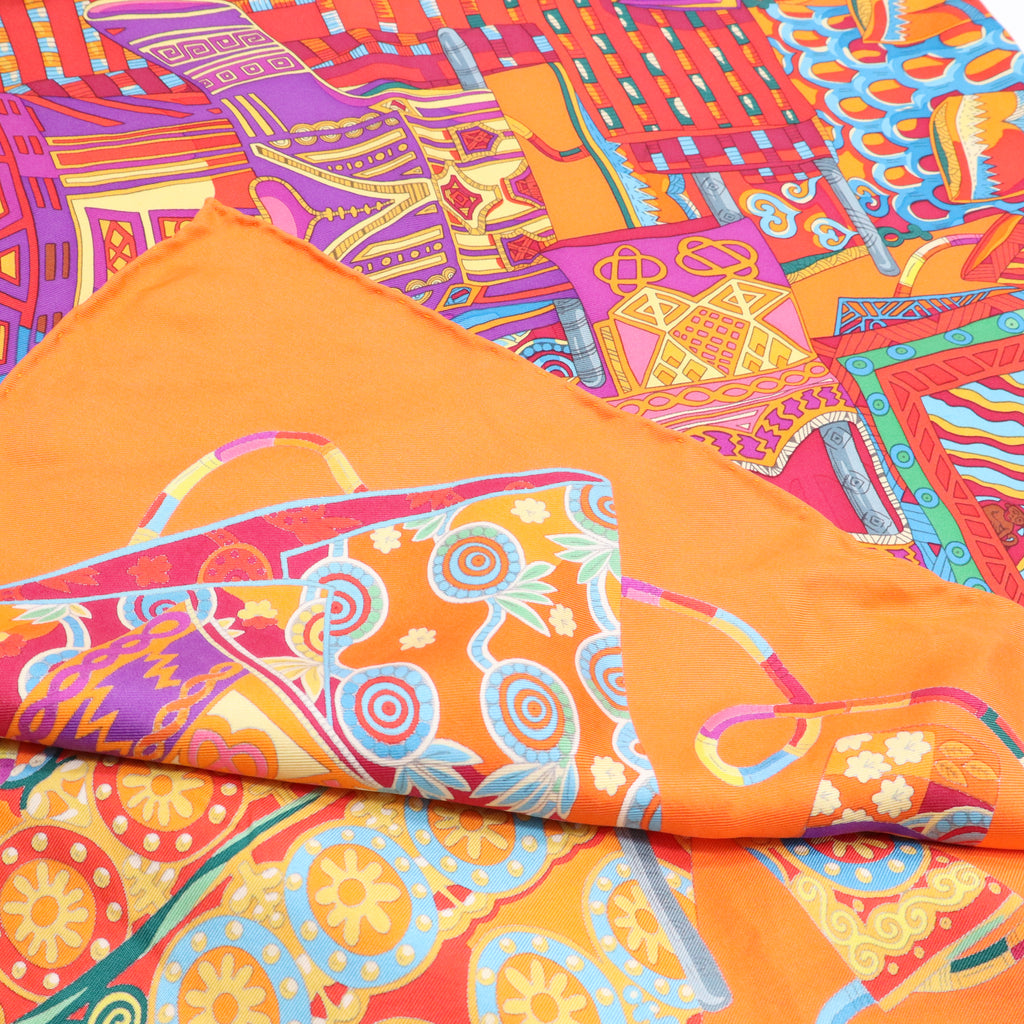 Voyage en Étoffes Silk Scarf 90 W21095