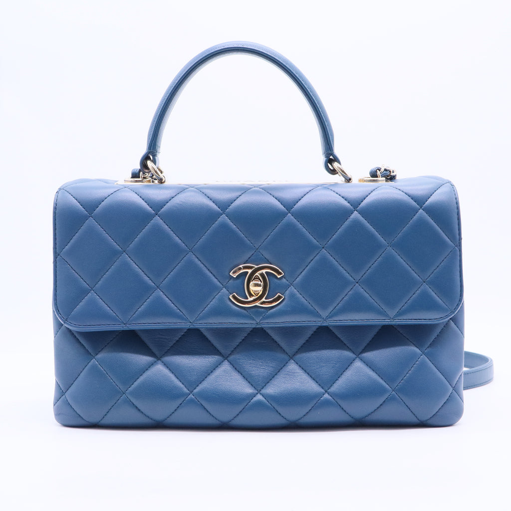 Trendy CC Top Handle Bag Quilted Lambskin Medium B20065
