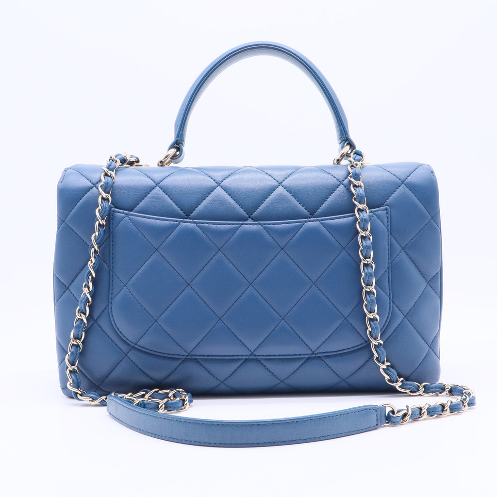 Trendy CC Top Handle Bag Quilted Lambskin Medium B20065