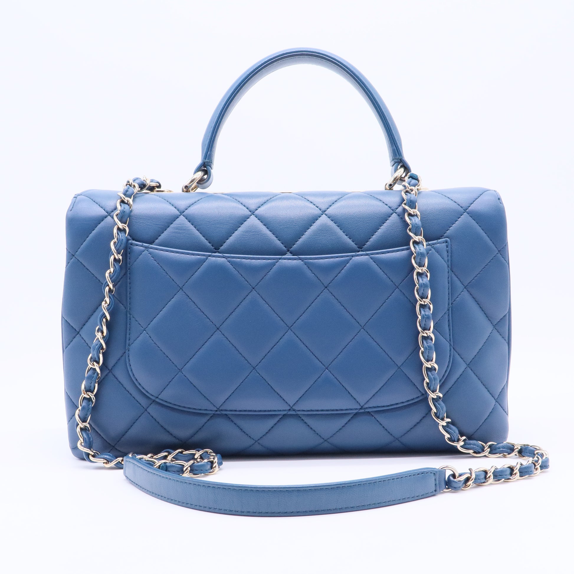 Trendy CC Top Handle Bag Quilted Lambskin Medium B20065
