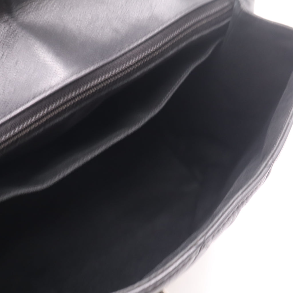 Chanel Black Quilted Calfskin Leather In-the-Business Flap Bag twins LDZ200
