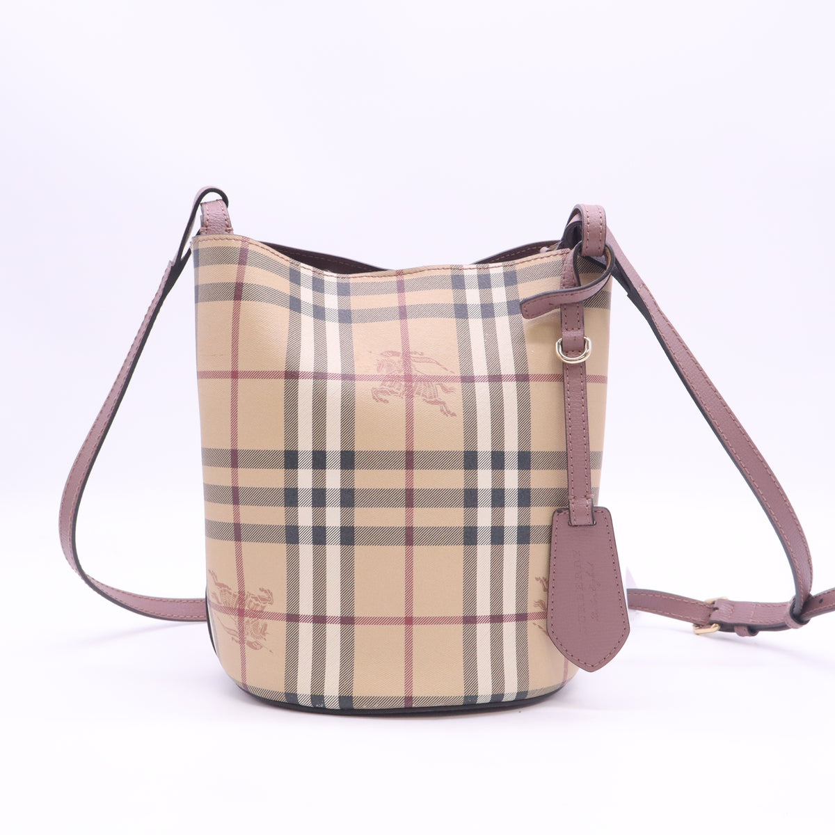 Burberry Lorne Haymarket Check Bucket Bag twins B24698