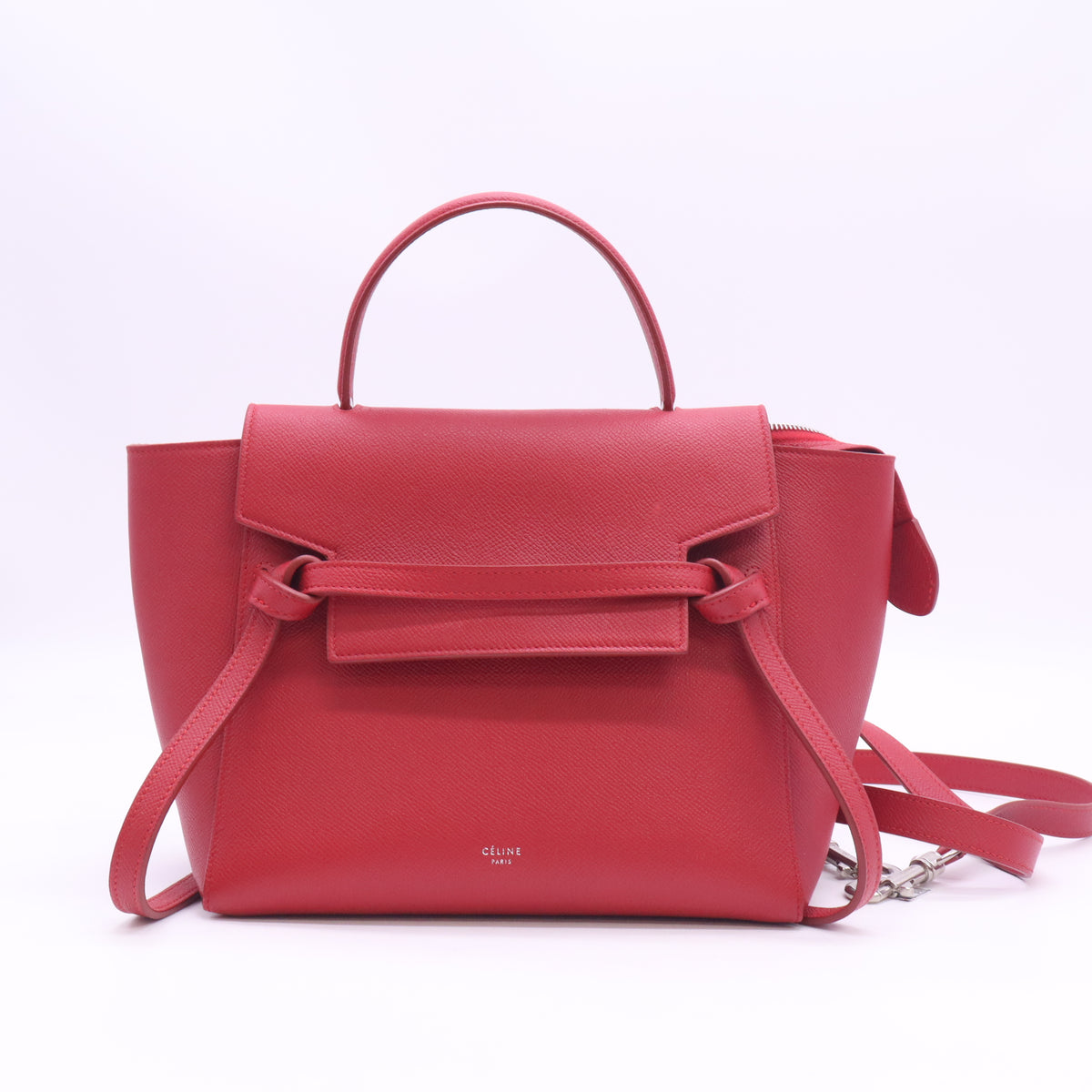 Celine Grained Calfskin Belt Bag  twins B24746