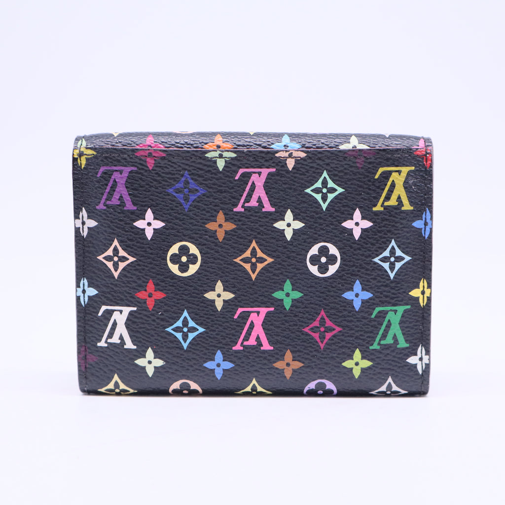 Monogram Multicolor Business Card Holder Black Grenade W20521