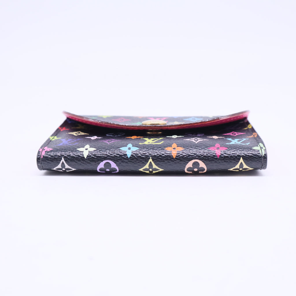 Monogram Multicolor Business Card Holder Black Grenade W20521