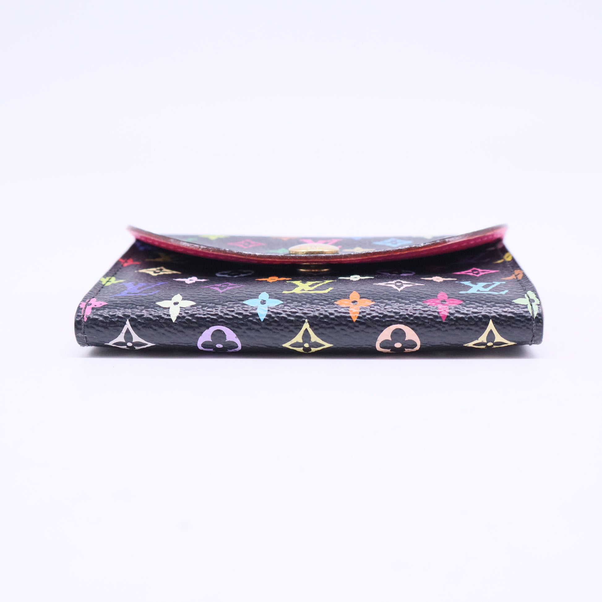Monogram Multicolor Business Card Holder Black Grenade W20521