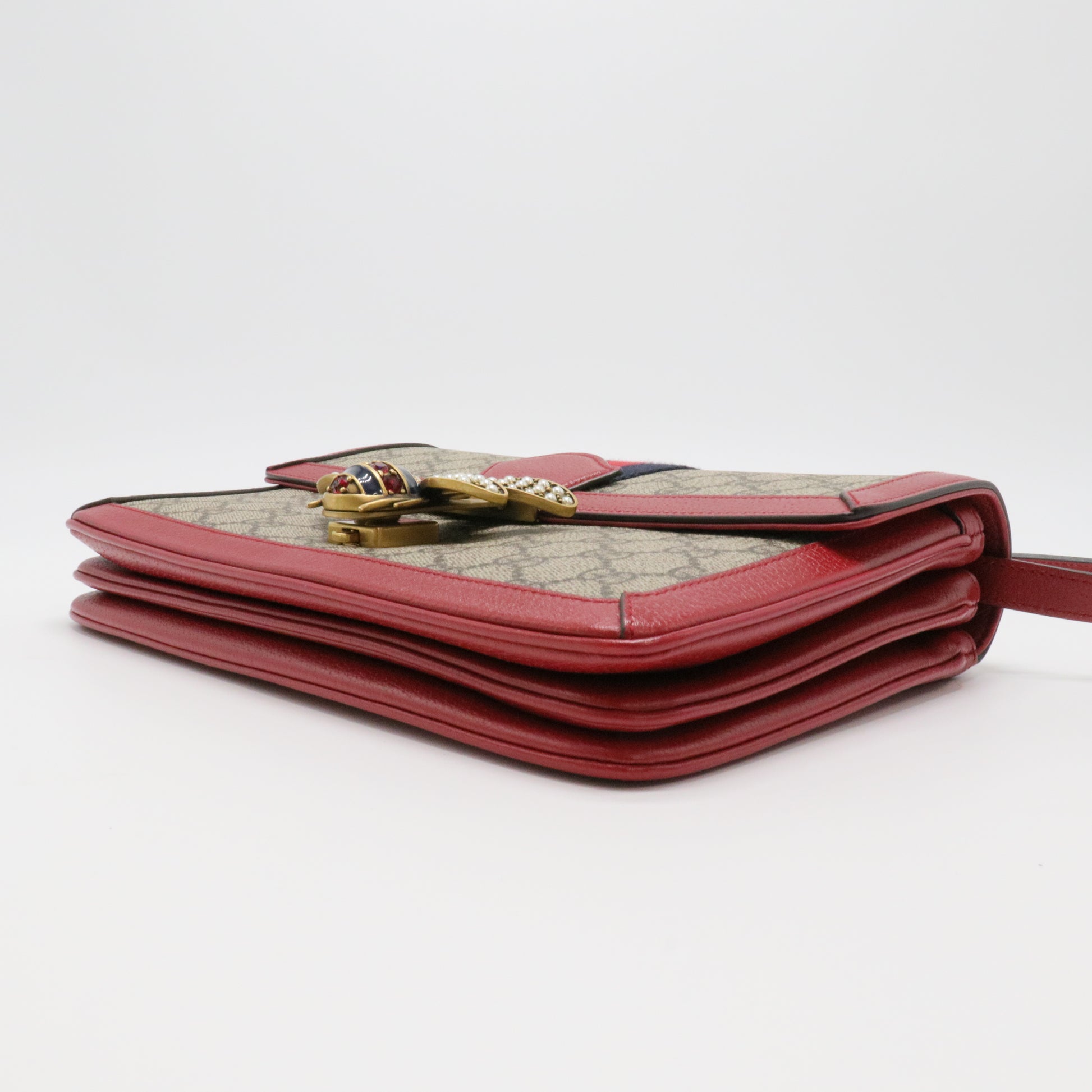 Queen Margaret Shoulder Bag GG Coated Canvas Medium