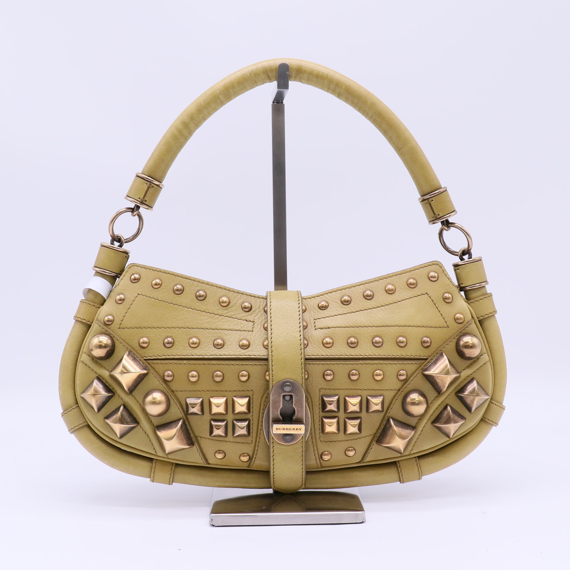 Burberry Prorsum Cadet Studded Leather Bag B22879