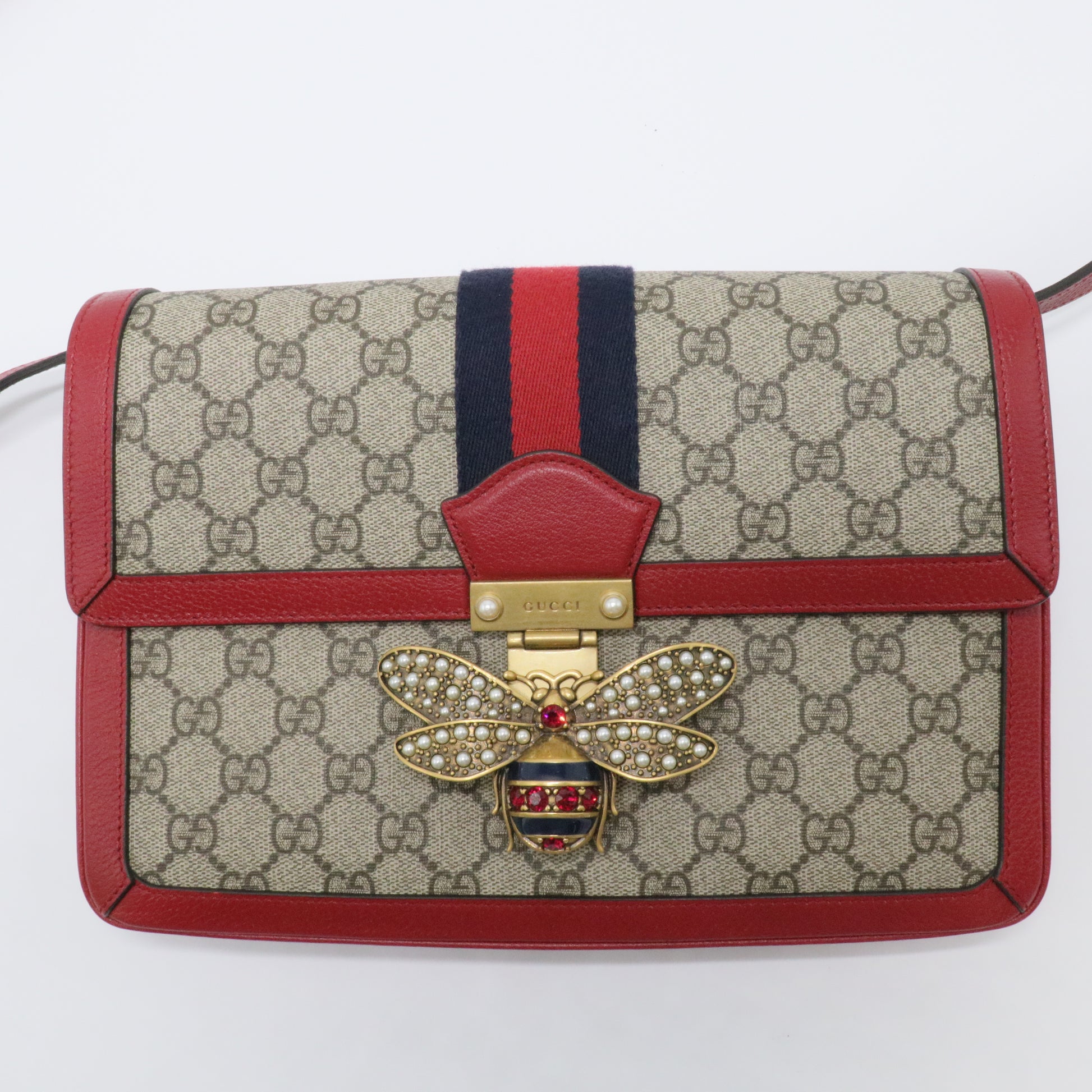 Queen Margaret Shoulder Bag GG Coated Canvas Medium